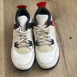 Jordan Kids Sneakers - White, Red, Black